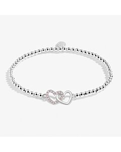 Joma Jewellery A Little 'Be Bold Be Brave Be Beautiful' Bracelet In Silver And Gold Plating